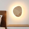 Modern Minimalist Plug in Wall Sconces, 7.9'' Plug-in Or Cordless Wood by ATALUZ