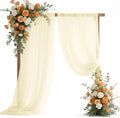 VOK Wedding Arch Draping Fabric Chiffon Fabric, 29in x 18Ft 2 Panels Sheer by VOK