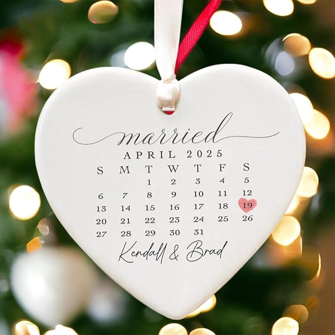 GABITA Personalized First Christmas Married Keepsake, First Christmas Married - Image 6