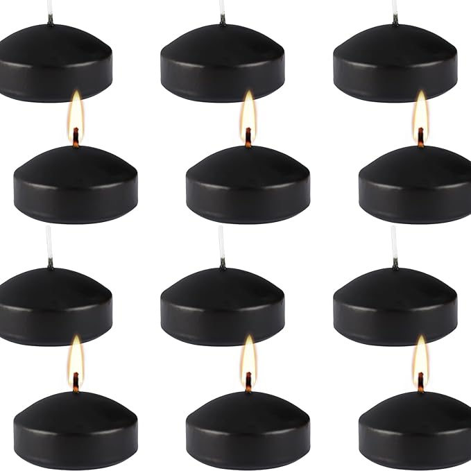 Black 3-Inch Floating Candles - Image 2