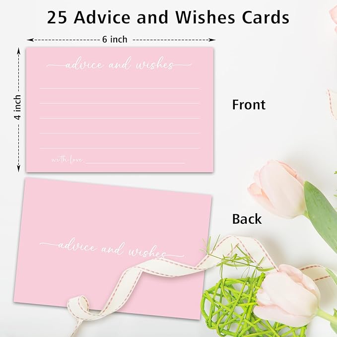 Pink Advice and Wishes Card, Advice Cards - Image 2