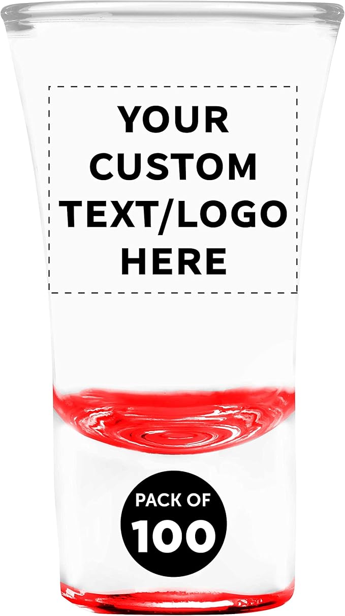 Custom 2 oz. Lord Shooter Etched Shot Glasses, 100 pack, Personalized Text by DISCOUNTPROMOS