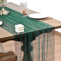 Joanlody Fall Pearl Table Runner 10ft Rustic Boho Tulle Table Runner by Joanlody