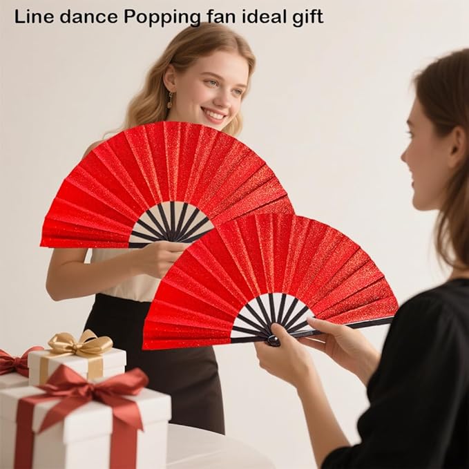 Large Clacking Folding Hand Fans - Image 9