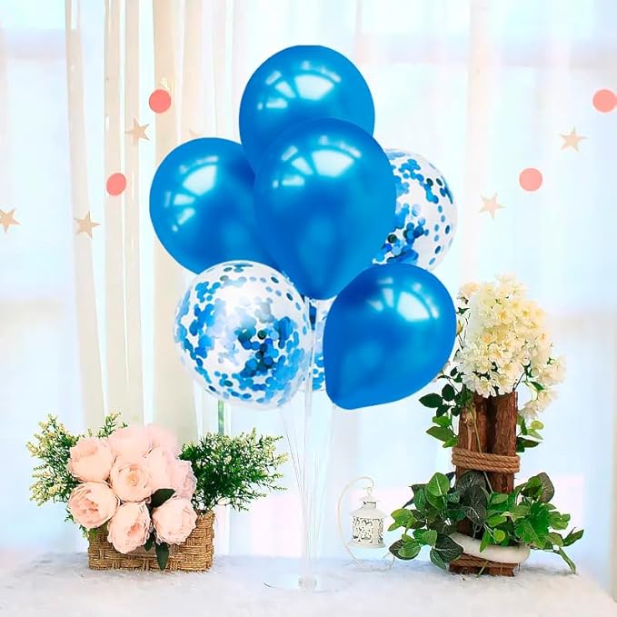 Blue Balloon Stand Centerpiece Table Decorations - Image 3