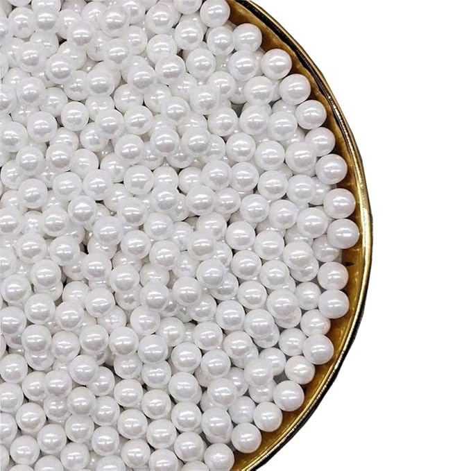 Sprinkles Pearl Sugar 7mm Candy 120g/ 4.2oz Baking Edible Cake Decorations by Kuting