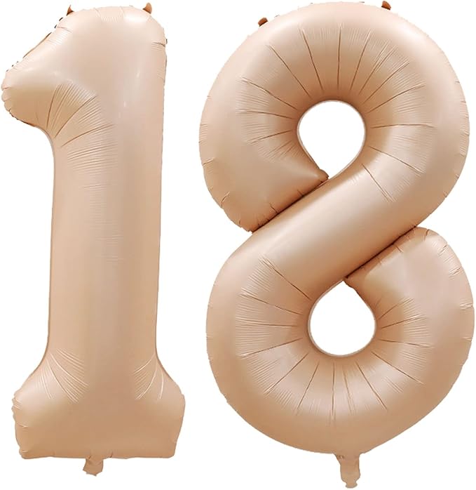 GOER Number 18 Balloons for 18th Birthday Sweet 18 Party Decorations, 42 Inch - Image 2