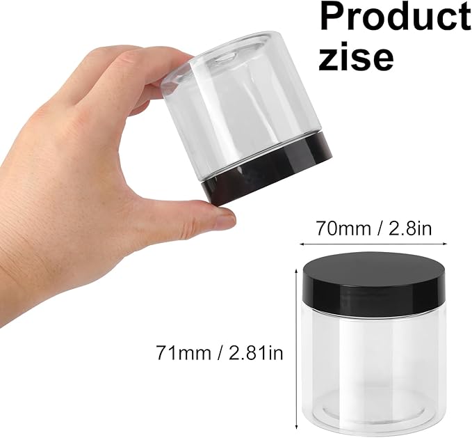 48 Packs 6 OZ Transparent Plastic Jars - Image 2