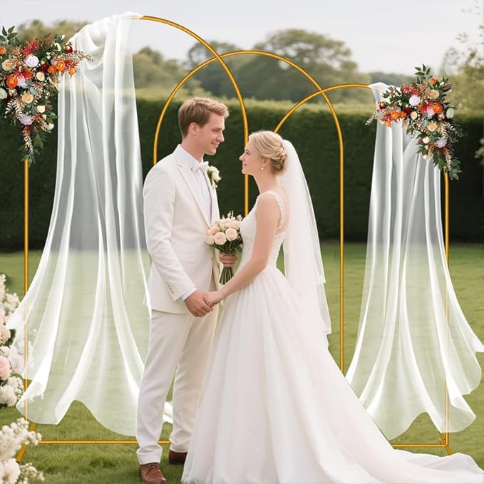 3 Pack Arch Backdrop Stand, Easy Assembly Backdrop Arch, Balloon Arch Stand - Image 7