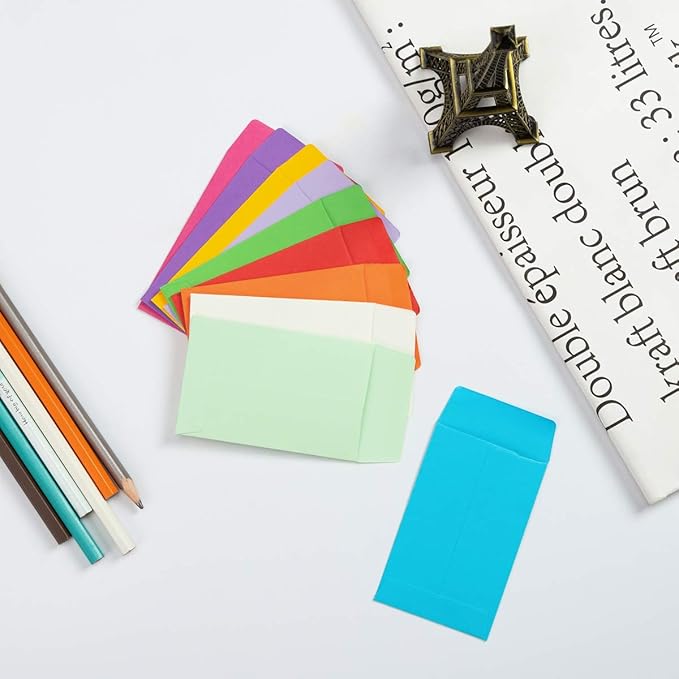 1000 Pieces Colorful Small Coin Envelopes Self-Adhesive Seed Envelopes Mini - Image 4