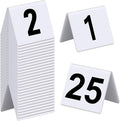 Tuanse Table Numbers 1-25 Acrylic Double Side Numbered Table Tents Plastic by Tuanse