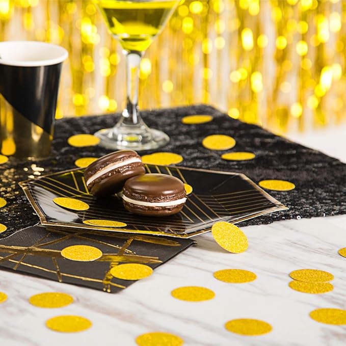 MOWO Glitter Confetti Circles Wedding Party Decor and Table Decor, 1.2’’ in - Image 7