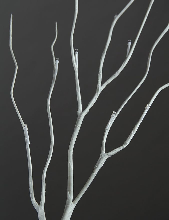 LIGHTSHARE 4 Feet Birch Tree, 48 LED Lights, Warm White, - Image 7