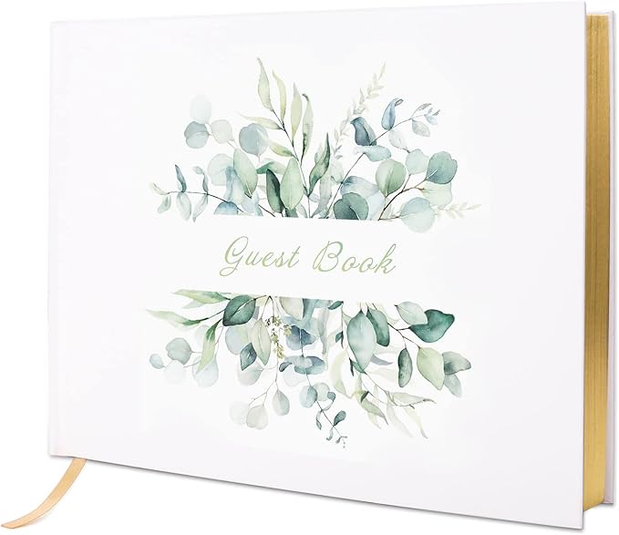 Vienrose Wedding Guest Book Registry Sign-in Book by Vienrose