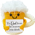Emotional Support Crochet Beer, Drinker Gift by Unknown