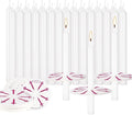 50 Church Candles with Drip Protectors by CAKETYCG