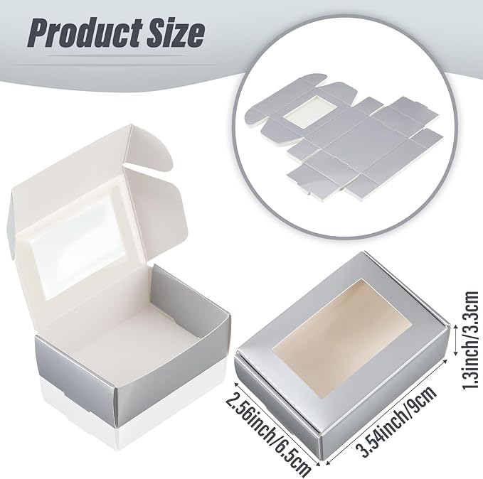 Zonon 30 Pcs Soap Boxes for Homemade Packaging, Mini Kraft Treat Boxes - Image 2