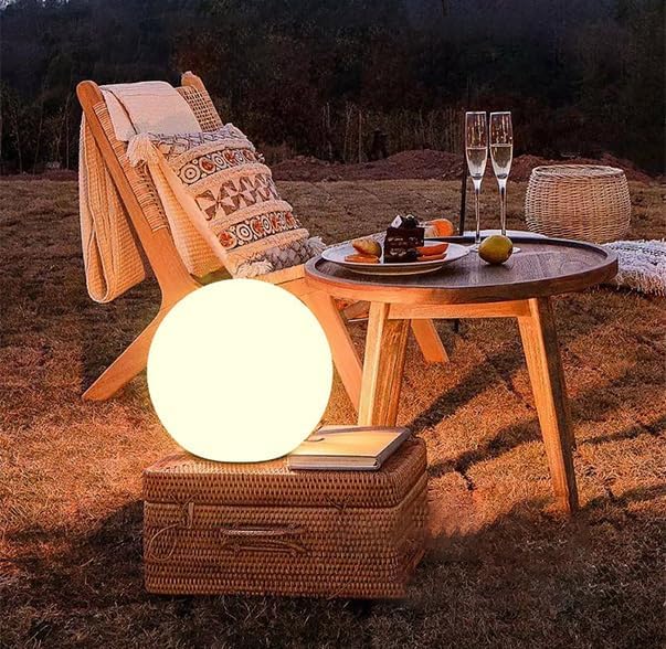 10 In LED Globe Light w/Remote, 16 RGB Colors 4 Modes & 8 Dimmable Brightness - Image 4