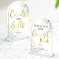 2-Piece Acrylic Wedding Sign Set by Unknown