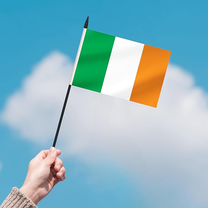 2 Pack Ireland Desk Flag Set, Irish Desktop Small Miniature Table Office Flag - Image 7