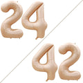 GOER Number 24 Balloons for 24th Birthday Party Decorations, 42 Inch Jumbo Foil by GOER