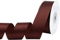 Coffee Brown Satin Ribbon 1 inch X Continuous 50 Yards, Single Face Polyester by Kryvusribbon