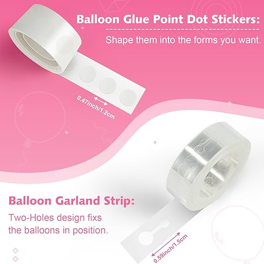 Bezente Balloon Arch Strip Kit, 98.4ft Balloon Tape Strips and 600pcs Glue - Image 4