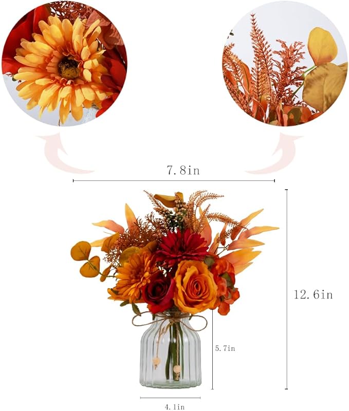LSEING Fall Flowers Artificial - Image 4