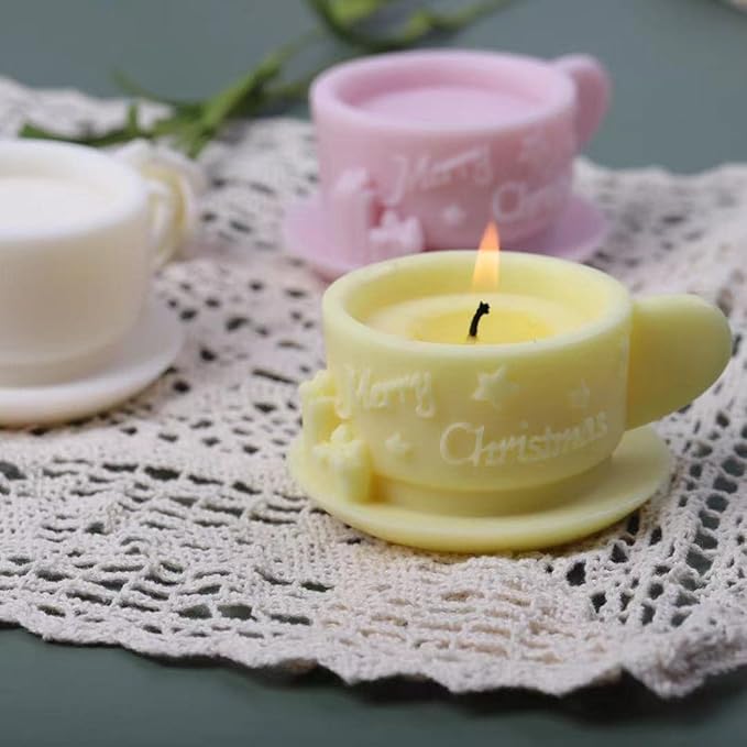 Christmas Milk Tea Cup Shaped Candle Mold - Image 5