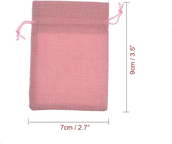 20Pcs Drawstring Burlap Bags 2.7 x 3.5 Inch - Image 7