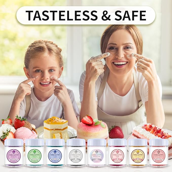 Edible Luster Dust 8 Colors Set - Image 7