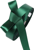 5/8 Inch Forest Green Satin Ribbon 50 Yards Solid Fabric Ribbons by Celadora