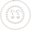 4 Pcs 1920s Faux Pearl Costume Jewelry Set by Aurelema