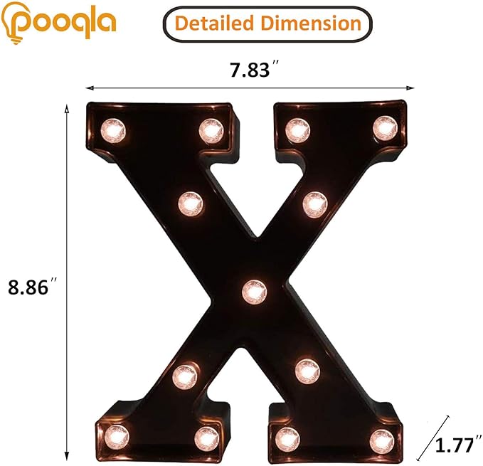 Decorative LED Illuminated Letter Marquee Sign - Image 4