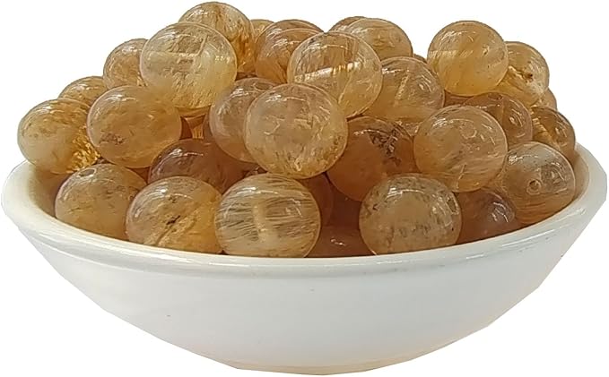 Stone Beads 6mm 140pcs Tea Watermelon Quartz Beads Round Loose Gemstones Beads by ABOKOY