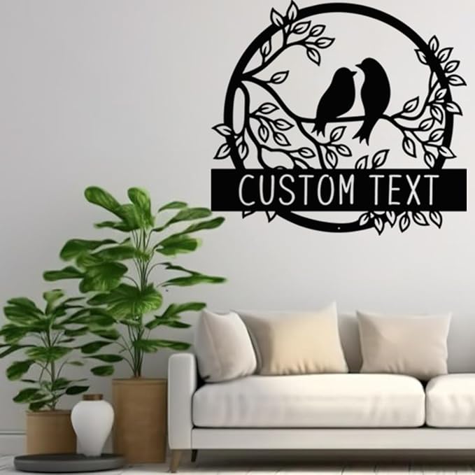 NAZENTI Personalized Metal Sign Love Bird Gift - Image 5