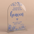 Acrylic Wedding Signs, Dusty Blue Wedding Decor, Modern Calligraphy Arch by KongMoTree