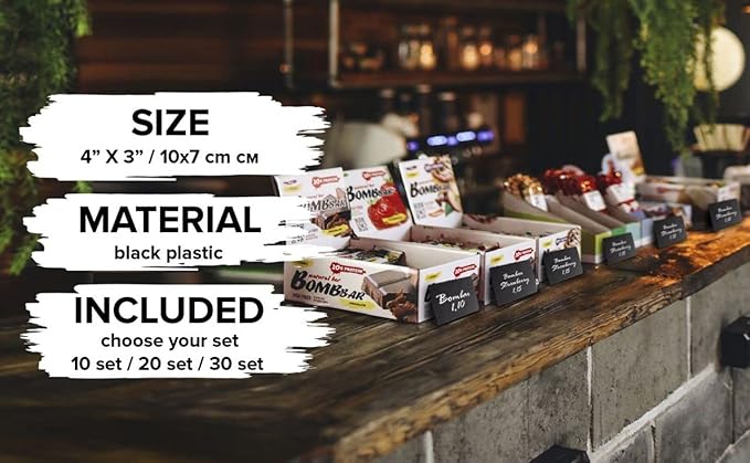 10 Pack Mini Chalkboard Signs 3x4 inch – Erasable Food Signs - Image 5