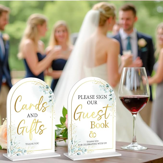 2-Piece Acrylic Wedding Sign Set - Image 4