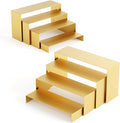 Black Matte Metal Display Stand, Metal Rectangular Display Shelf by NEETBU