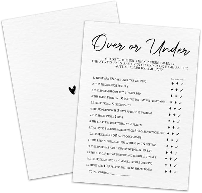 30 Minimalism Game Cards by MBYHP