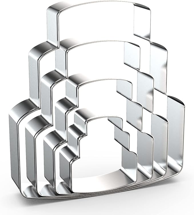Wedding Cake Cookie Cutter Set by QAAQS