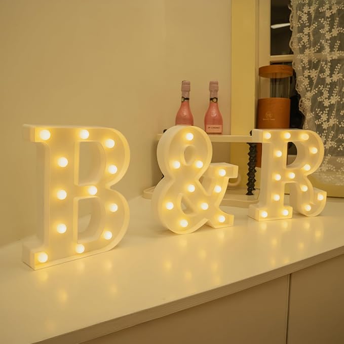Foaky Rechargeable LED Letter Lights Sign Marquee Light Up Letters Sign - Image 4