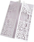 MillaSaw Lavender Laser Cut Wedding Invitations Gate invite Folder by MillaSaw