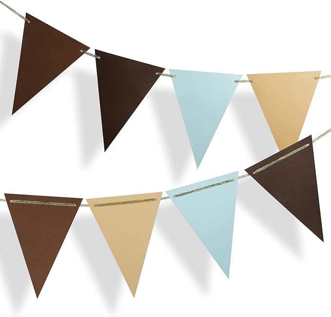 Fonder Mols Paper Pennant Banner Triangle Flags Bunting Garland by FonderMols