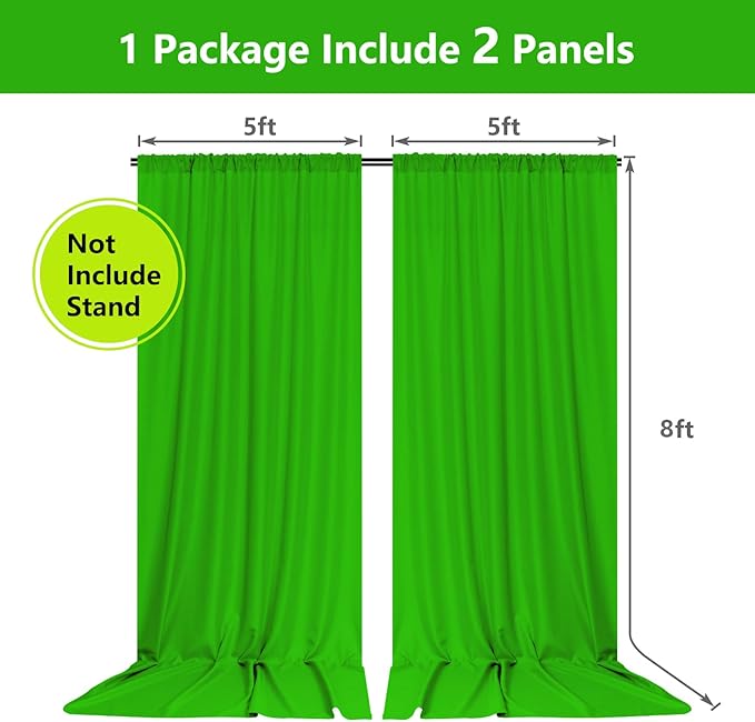10ft x 8ft Green Screen Backdrop - Image 2