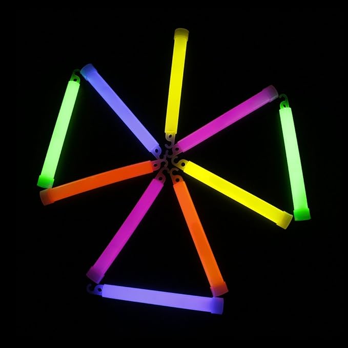 novelinks 25 Pcs 6'' Premium Glow Sticks Bulk - Image 4