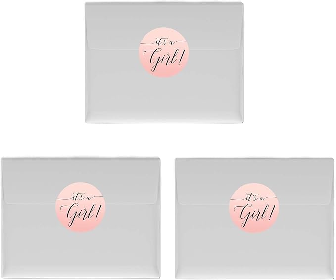 Andaz Press Blush Pink Rose Elegant Party Baby Shower Collection, Small Round - Image 2