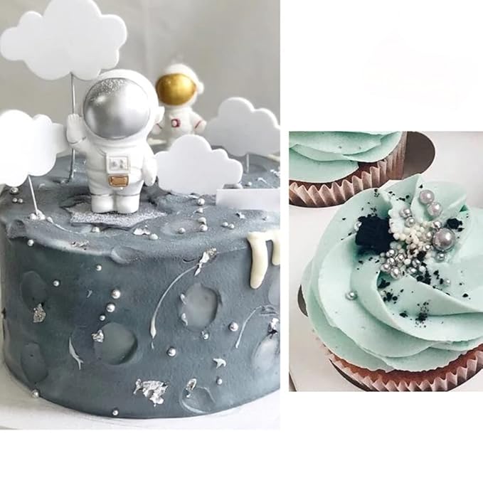 Edible Silver Sugar Pearls Candy Sprinkles 120G/ 4.23Ounce Baking Cake - Image 5