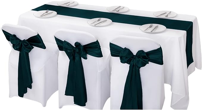 6Pack Table Runner 12 x 108 Inches Satin Silk Table Runner - Image 5